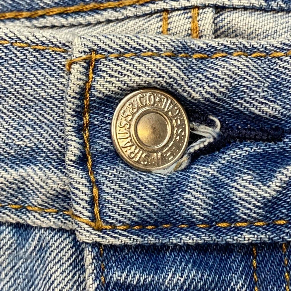 Levi 550 Relaxed Fit Jeans Sz‎ 40 Mens Blue Skater Streetwear Light Wash Denim